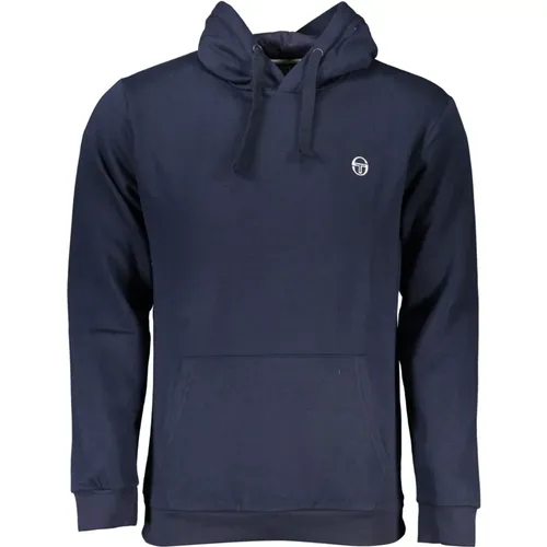 Blaues Herren Sweatshirt Ohne REIßVERSCHLUSS , Herren, Größe: M - Sergio Tacchini - Modalova