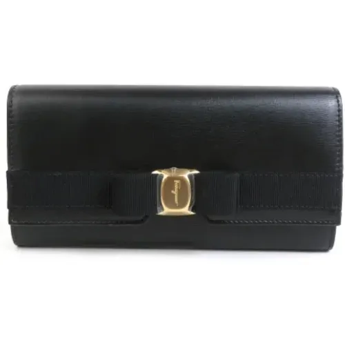 Pre-owned Leather wallets , female, Sizes: ONE SIZE - Salvatore Ferragamo Pre-owned - Modalova