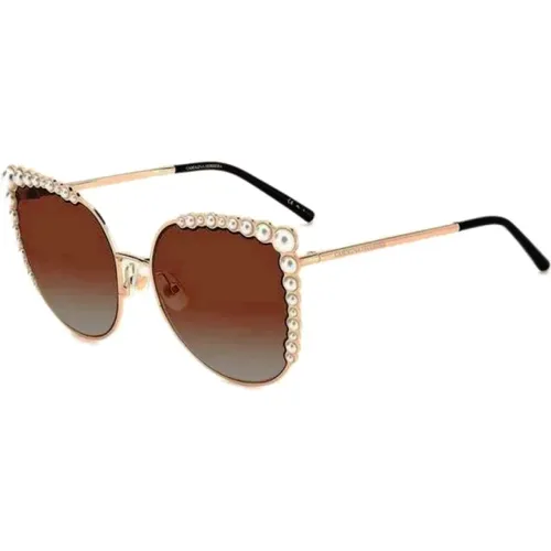 Rosa Edelstahl Damen Sonnenbrille - Carolina Herrera - Modalova