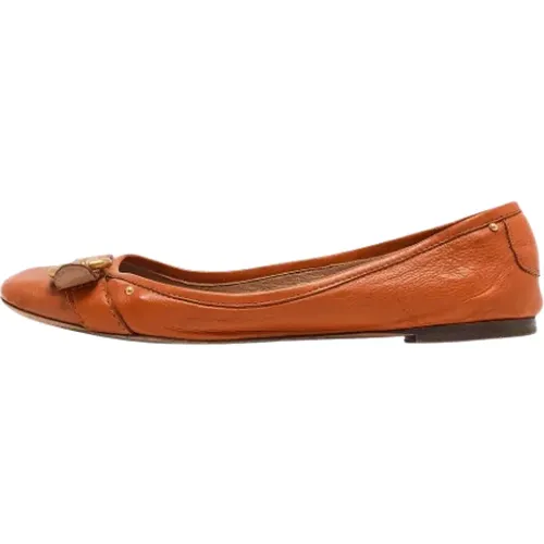 Pre-owned Leather flats , female, Sizes: 5 1/2 UK - Chloé Pre-owned - Modalova