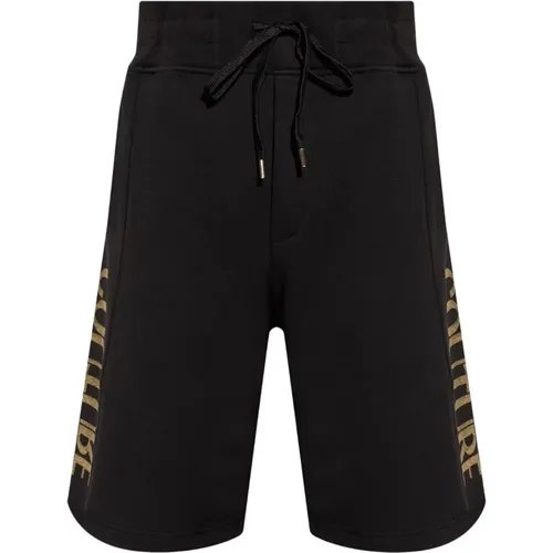 Schwarze Shorts für Männer Aw24 , Herren, Größe: M - Versace Jeans Couture - Modalova