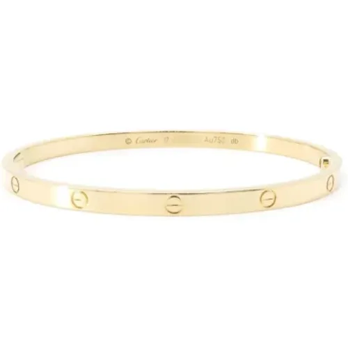 Pre-owned Gold bracelets , female, Sizes: ONE SIZE - Cartier Vintage - Modalova