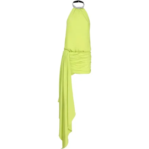 Limettengrünes Kleid mit Neckholder - Nué - Modalova