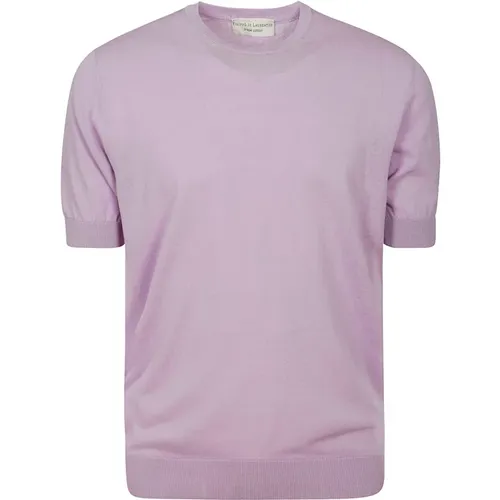 Men& Clothing Sweater Purple Ss23 , male, Sizes: 2XL - Filippo De Laurentiis - Modalova