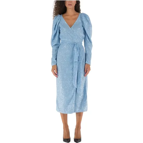 Sequin Wrap Dress Bridget , female, Sizes: XS, S - Rotate Birger Christensen - Modalova