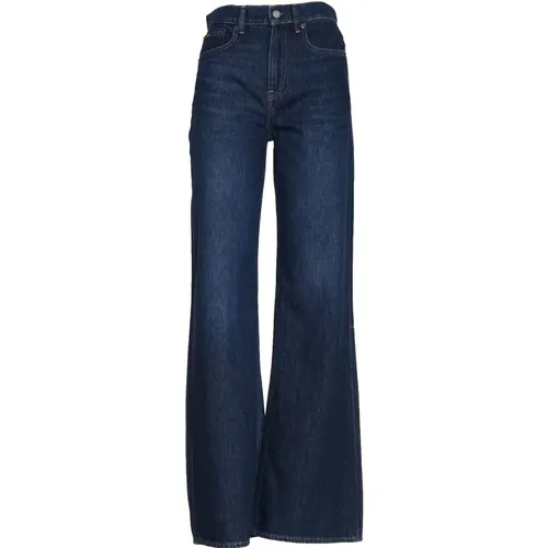 Blaue Gewaschene Jeans für Frauen Aw23 , Damen, Größe: W25 - Ralph Lauren - Modalova