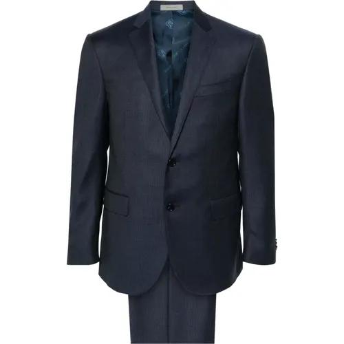 Super 130s Wool Suit , male, Sizes: M, 4XL, XL, 2XL, 3XL, L - Corneliani - Modalova