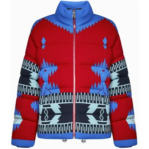 Mens Clothing Jacket Blue Ss23 , male, Sizes: M - Alanui - Modalova