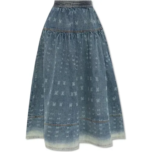 Astrid denim skirt , female, Sizes: 2XS - Ulla Johnson - Modalova