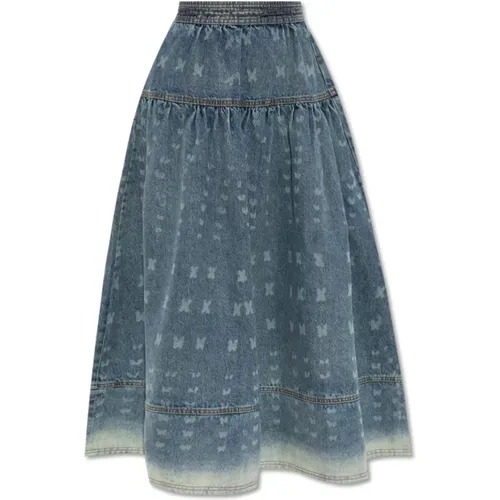 Astrid denim skirt , female, Sizes: XS, 2XS - Ulla Johnson - Modalova