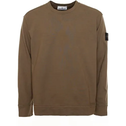 Leichtes Sweatshirt mit Rundhalsausschnitt - Stone Island - Modalova