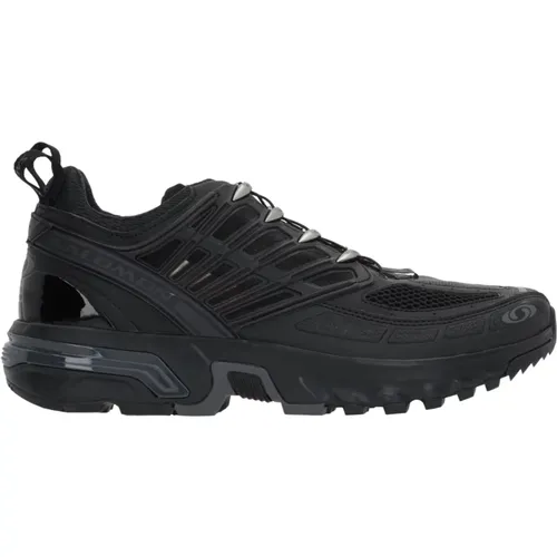 Schwarze Sneaker mit Gummi-Details , Damen, Größe: 37 EU - Salomon - Modalova