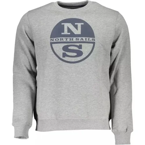 Logo Sweatshirt Round Neck , male, Sizes: 3XL, L, XL, 2XL - North Sails - Modalova