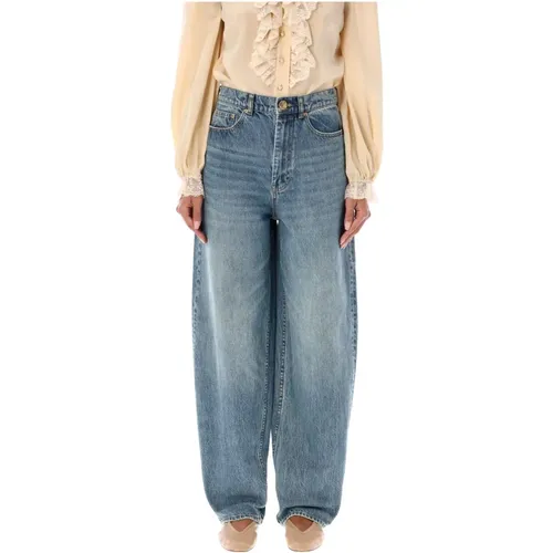 Illustration Barrel Jeans , female, Sizes: W28, W27 - Zimmermann - Modalova