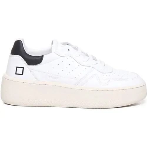 Weiße Leder Sneakers für Frauen - D.a.t.e. - Modalova