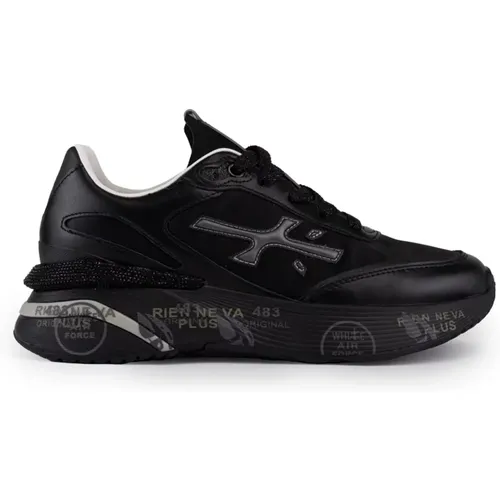 Technical Fabric and Leather Sneakers , female, Sizes: 8 UK, 4 UK, 5 UK, 3 UK, 2 UK, 6 UK, 7 UK - Premiata - Modalova