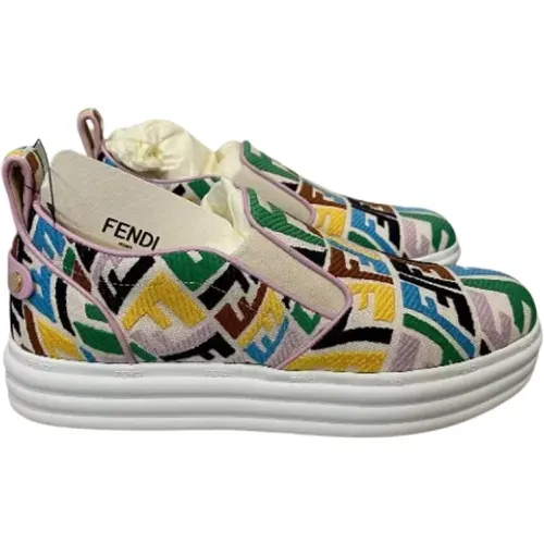 Pre-owned Multicolored Canvas Fendi Sneakers , female, Sizes: 6 UK - Fendi Vintage - Modalova