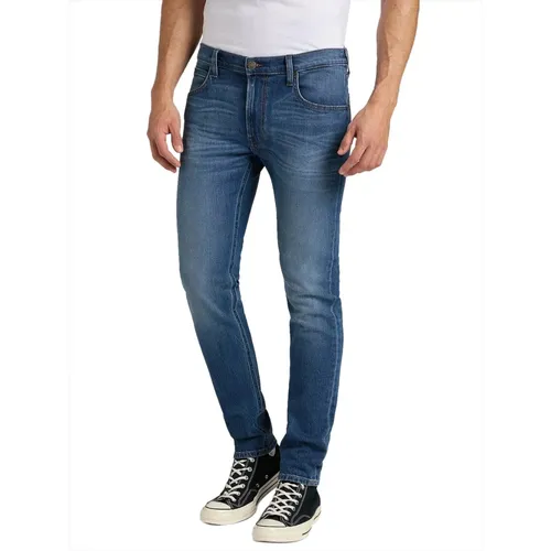 Moderne Slim-fit Denim Jeans , Herren, Größe: W33 - Lee - Modalova