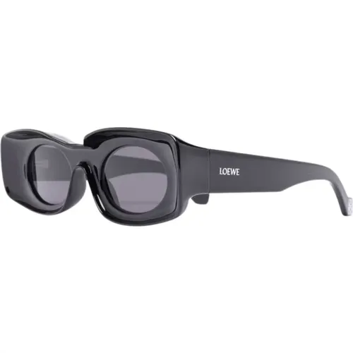 Schwarze Sonnenbrille für den täglichen Gebrauch , Damen, Größe: 49 MM - Loewe - Modalova
