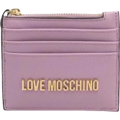 Stylish Card Holder Wallet , female, Sizes: ONE SIZE - Love Moschino - Modalova