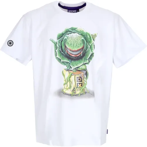 Mens Tee with Feed Mee Print , male, Sizes: L, XL, M - Octopus - Modalova