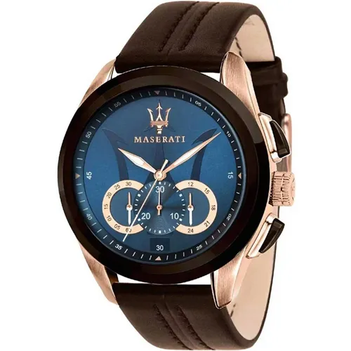 Blau Lederarmband Quarzuhr Maserati - Maserati - Modalova