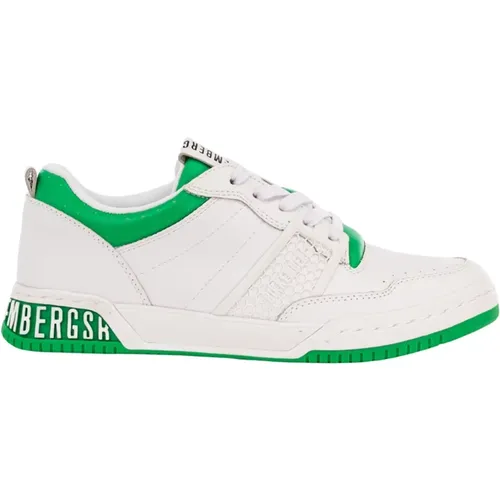 Herren Sneakers Weiß/Grün , Herren, Größe: 40 EU - Bikkembergs - Modalova