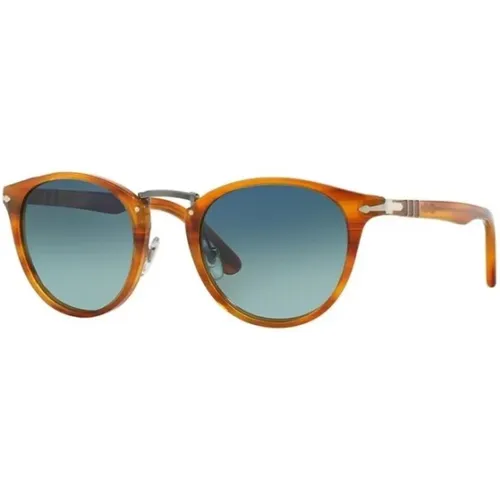 Stylish Havana Sunglasses for Men , male, Sizes: 49 MM - Persol - Modalova