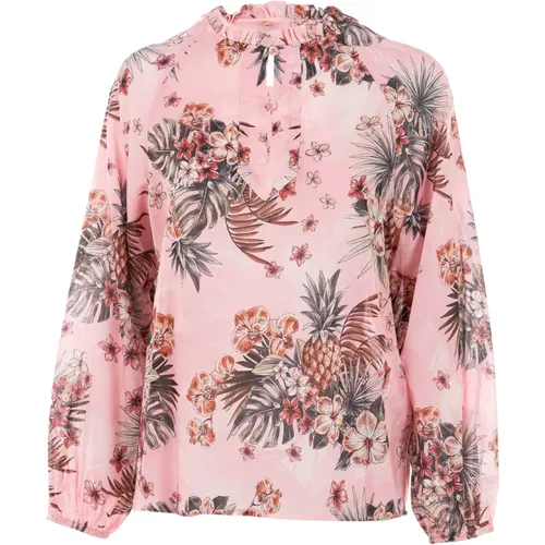 Long Sleeve Floral Blouse Summer , female, Sizes: XS, 2XS - Liu Jo - Modalova