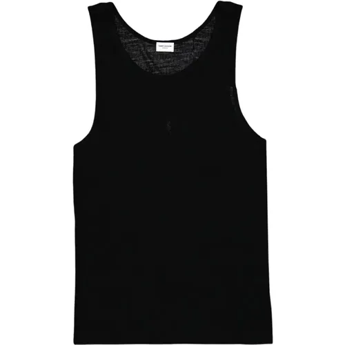 Logo Tank Top , male, Sizes: L, XL - Saint Laurent - Modalova