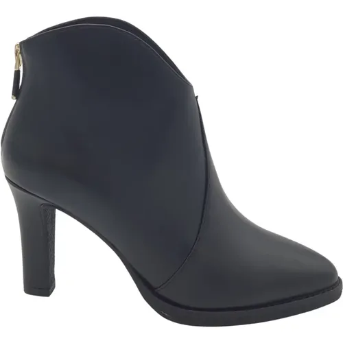 Eleganter Lederstiefelette mit Reißverschluss , Damen, Größe: 37 EU - Lola Cruz - Modalova