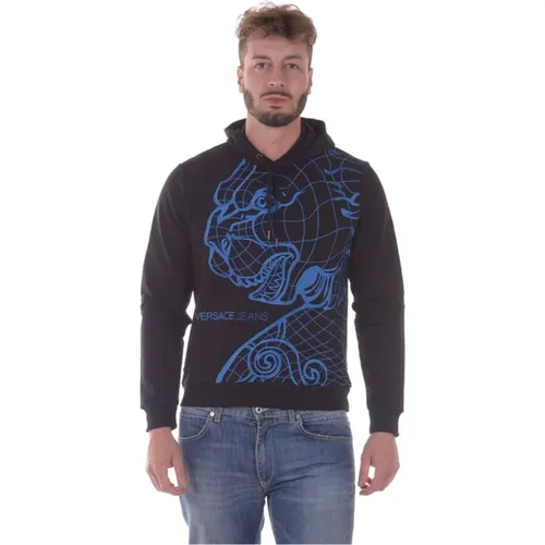 Hoodie Sweatshirt aus Baumwolle Haiti , Herren, Größe: L - Versace Jeans Couture - Modalova