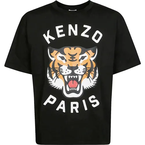 Kurzarm Tiger T-shirt , Herren, Größe: S - Kenzo - Modalova