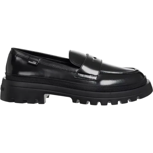 Casual Slip-On Shoes Solid Color , female, Sizes: 3 UK - Love Moschino - Modalova