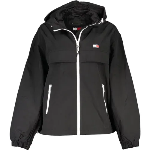 Sportliche Kapuzenjacke mit Logo-Print , Damen, Größe: XS - Tommy Hilfiger - Modalova