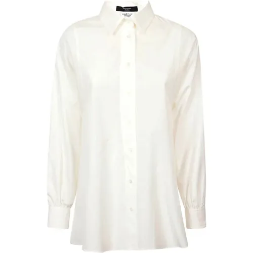 Classic White Cotton Shirt , female, Sizes: XL - Max Mara Weekend - Modalova