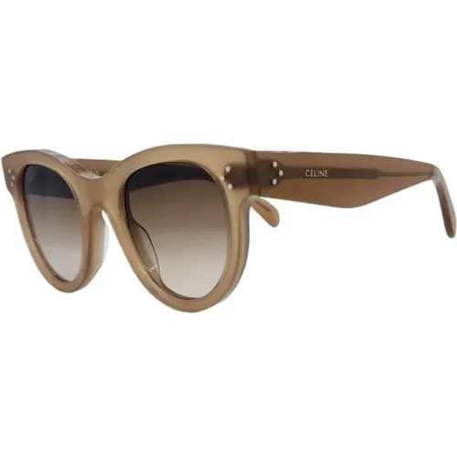 Vintage Schmetterling Sonnenbrille - Transparente Creme , Damen, Größe: ONE Size - CELINE - Modalova