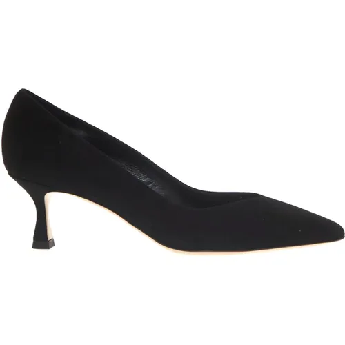 Suede Pointed Toe Pumps , female, Sizes: 5 UK, 7 UK, 3 UK, 2 UK, 4 UK, 3 1/2 UK - Ninalilou - Modalova