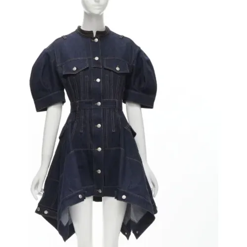 Pre-owned Denim dresses , female, Sizes: XS - Alexander McQueen Pre-owned - Modalova