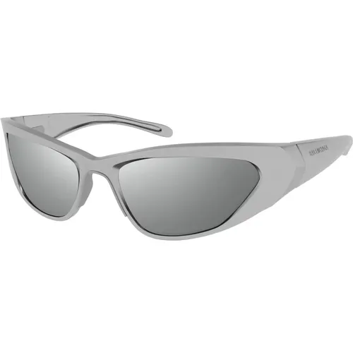 Silver Sunglasses , male, Sizes: 62 MM - Balenciaga - Modalova