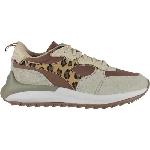 Animalier Print Sneakers , Damen, Größe: 36 EU - Diadora - Modalova