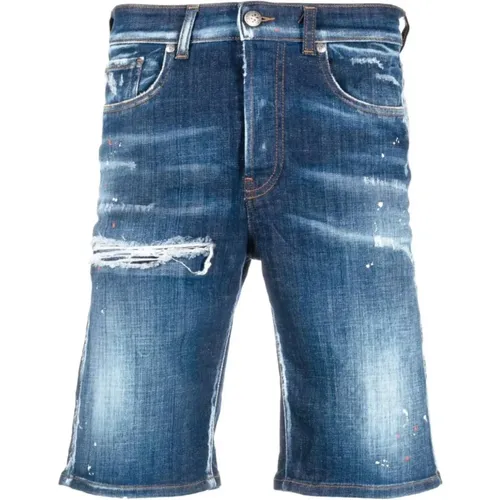 Herren Denim Shorts, Klassisches Design , Herren, Größe: W32 - John Richmond - Modalova