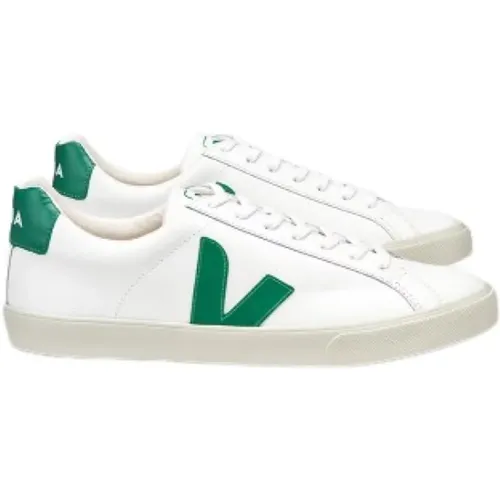 Weiße-Grüne Sneaker Veja - Veja - Modalova