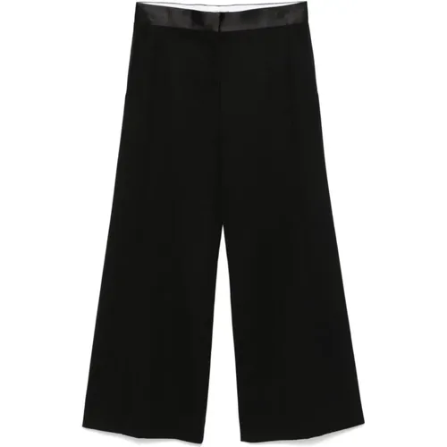 Schwarze Stylische Hose , Damen, Größe: 2XS - Victoria Beckham - Modalova