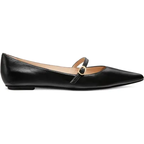 Flacher Schuh mit verstellbarem Riemen , Damen, Größe: 36 1/2 EU - Stuart Weitzman - Modalova