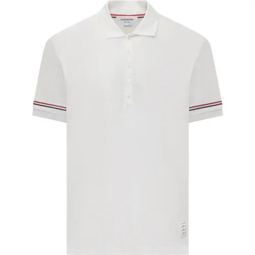 Polo-Shirt mit Rippenbündchen , Herren, Größe: L - Thom Browne - Modalova