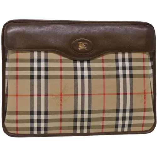 Pre-owned Canvas clutches , Damen, Größe: ONE Size - Burberry Vintage - Modalova