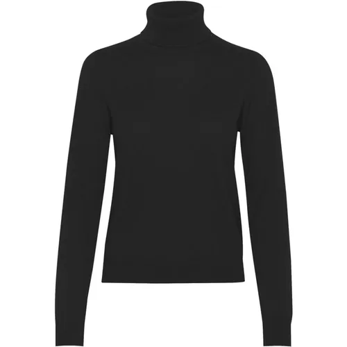 Cashmere Strick Rollkragenpullover Schwarz - Part Two - Modalova