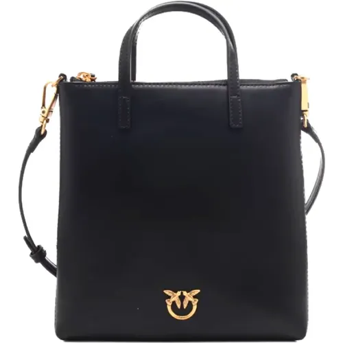 Shopper Bag with Adjustable Strap and Zip Closure , female, Sizes: ONE SIZE - pinko - Modalova