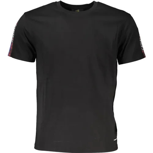 Herren T-Shirt Kurzarm Schwarz , Herren, Größe: XL - Cavalli Class - Modalova